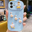 Creative 3D Duck Design Sliding Window Full Coverage Phone Case