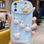 Creative 3D Duck Design Sliding Window Full Coverage Phone Case