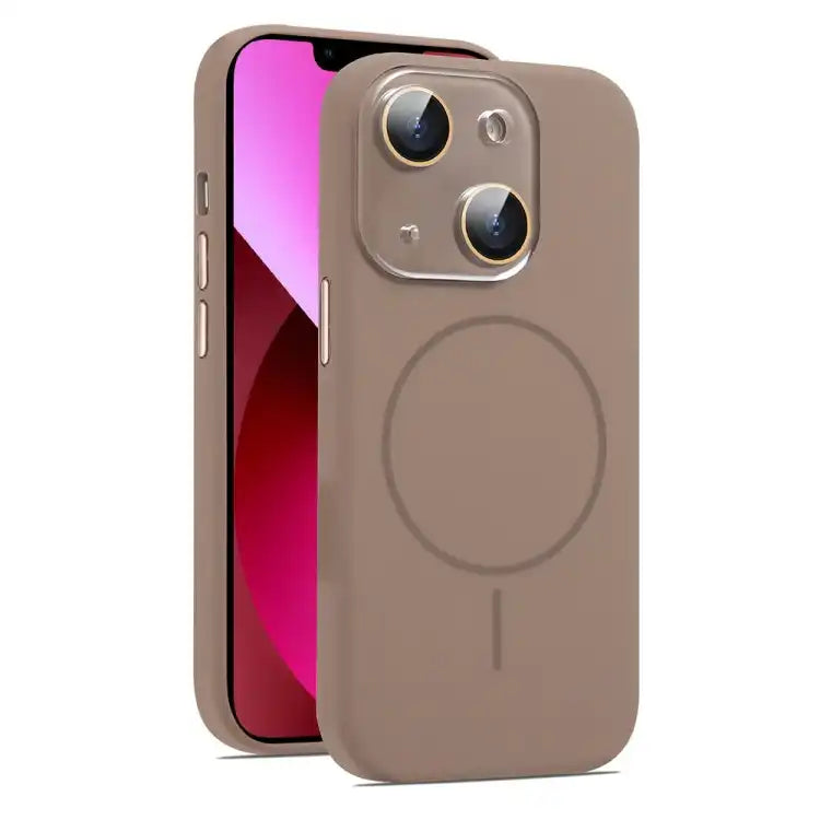 AG Fine Hole Liquid Silicone MagSafe Magnetic Phone Case