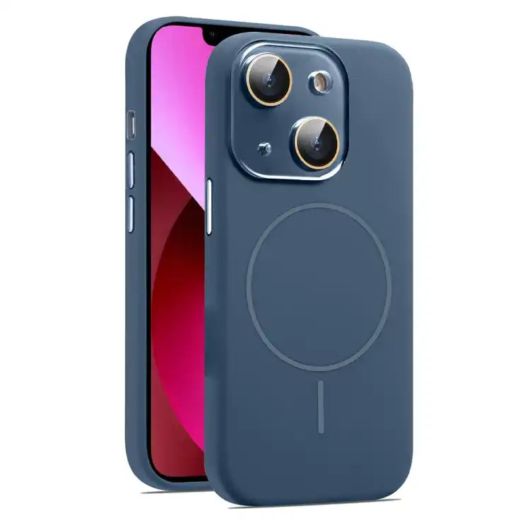 AG Fine Hole Liquid Silicone MagSafe Magnetic Phone Case