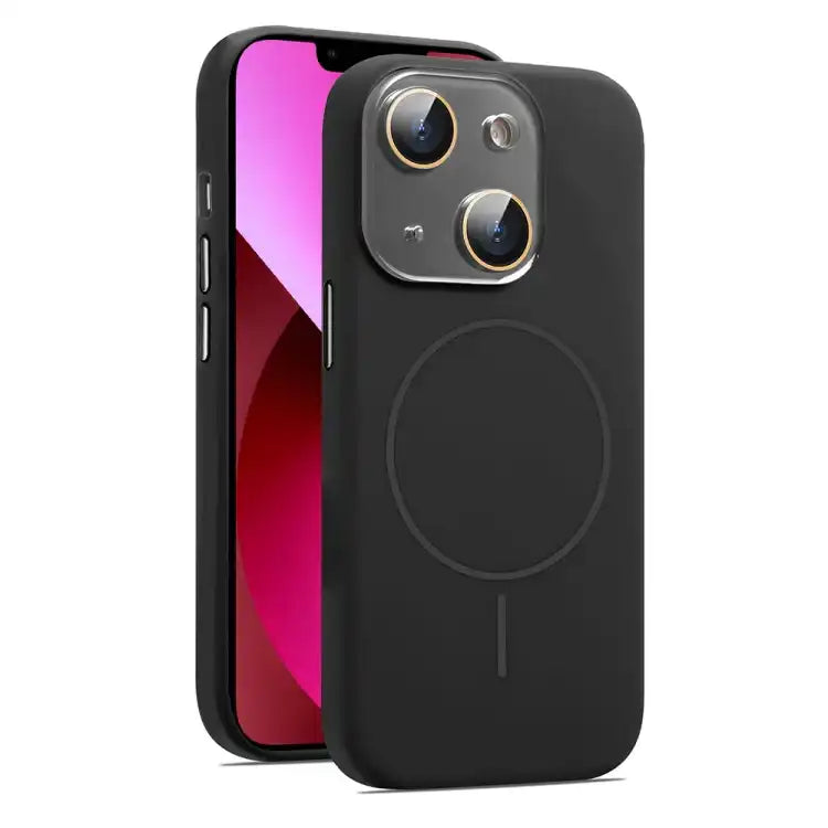 AG Fine Hole Liquid Silicone MagSafe Magnetic Phone Case