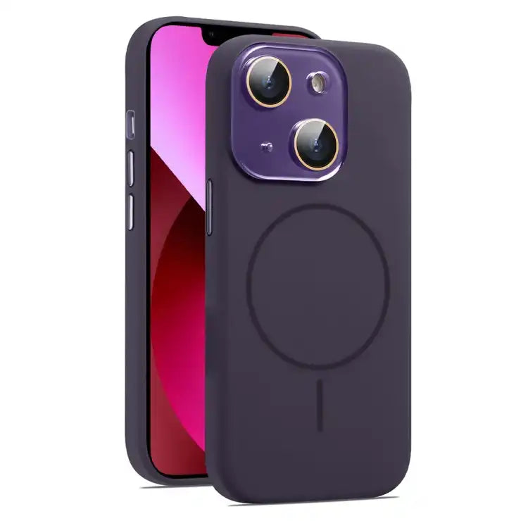 AG Fine Hole Liquid Silicone MagSafe Magnetic Phone Case