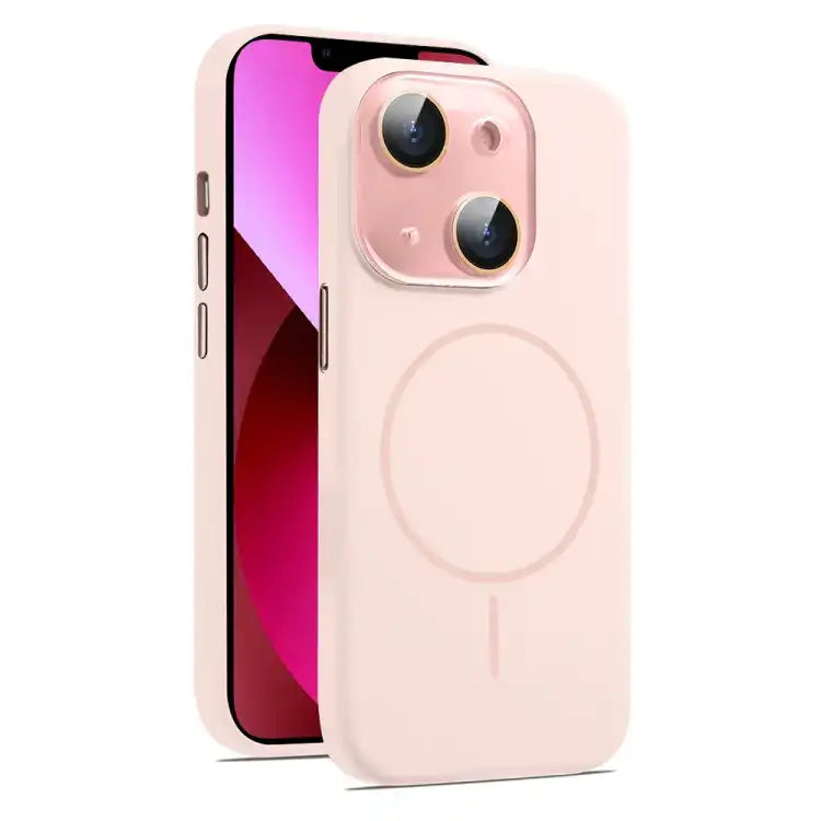 AG Fine Hole Liquid Silicone MagSafe Magnetic Phone Case