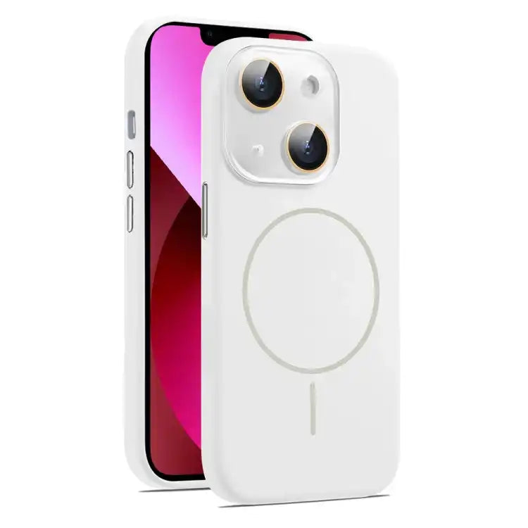 AG Fine Hole Liquid Silicone MagSafe Magnetic Phone Case