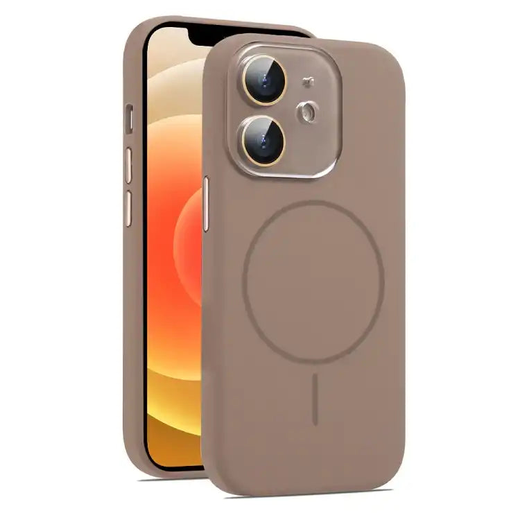 AG Fine Hole Liquid Silicone MagSafe Magnetic Phone Case