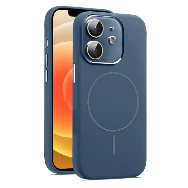 AG Fine Hole Liquid Silicone MagSafe Magnetic Phone Case