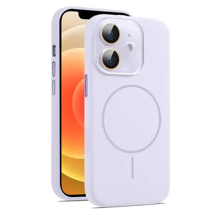 AG Fine Hole Liquid Silicone MagSafe Magnetic Phone Case