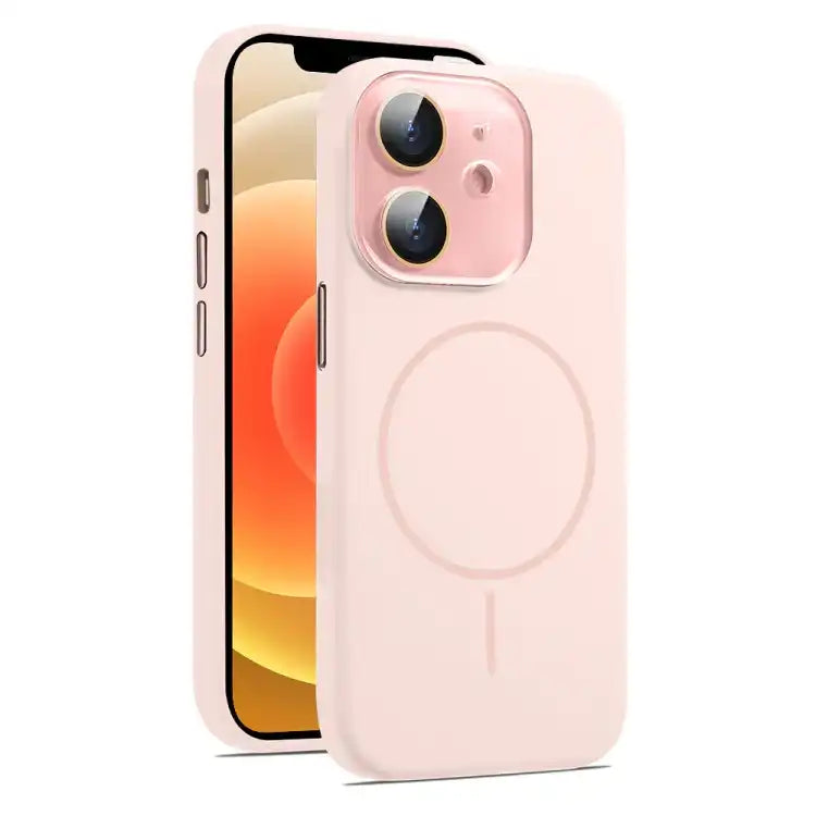 AG Fine Hole Liquid Silicone MagSafe Magnetic Phone Case