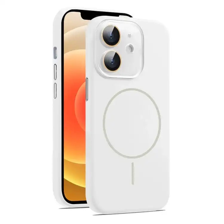 AG Fine Hole Liquid Silicone MagSafe Magnetic Phone Case