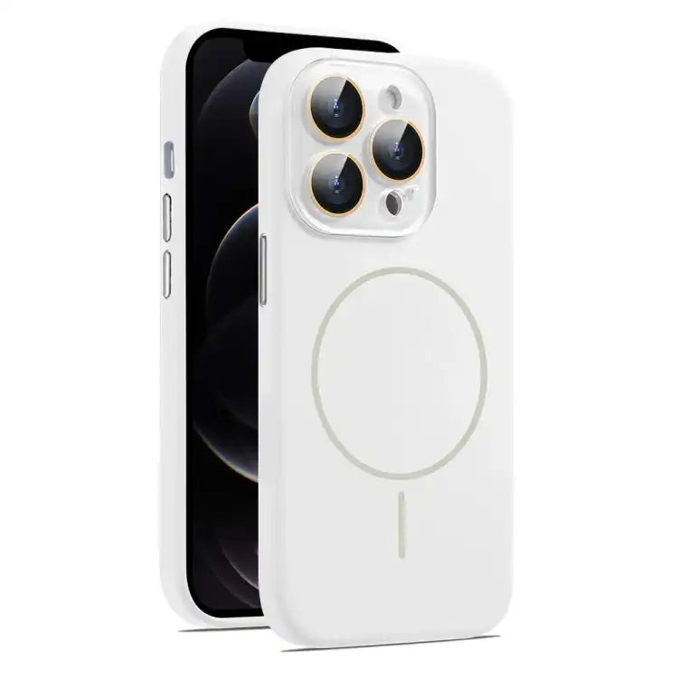 AG Fine Hole Liquid Silicone MagSafe Magnetic Phone Case