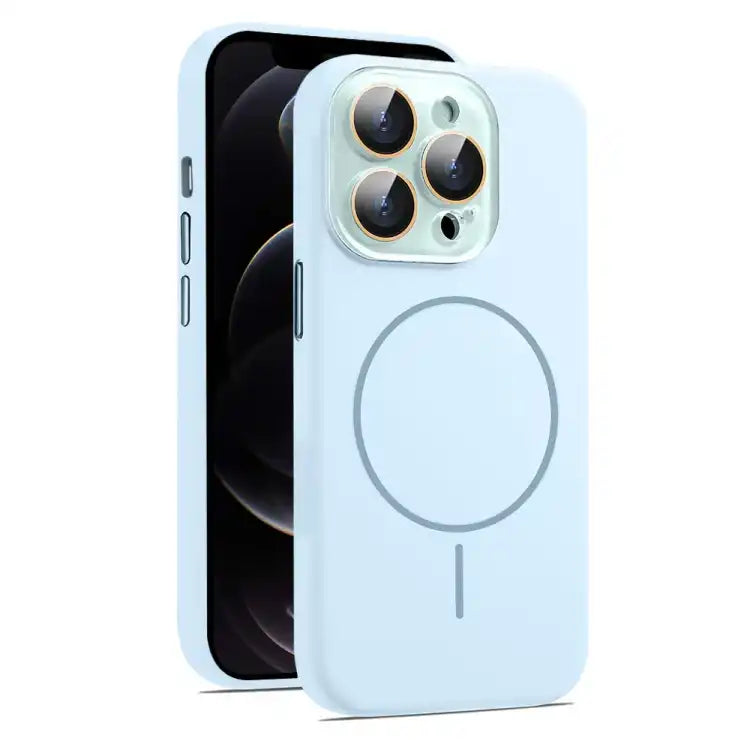 AG Fine Hole Liquid Silicone MagSafe Magnetic Phone Case