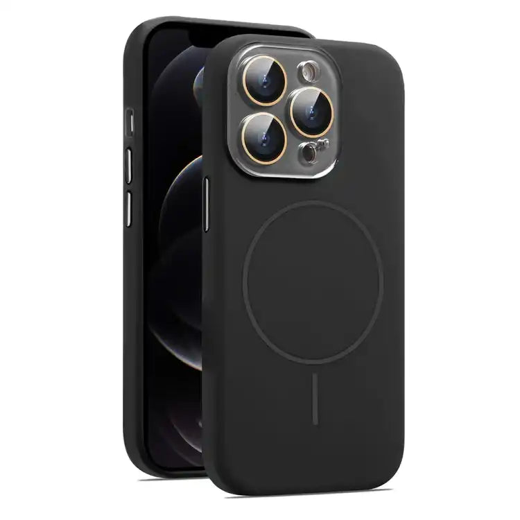 AG Fine Hole Liquid Silicone MagSafe Magnetic Phone Case