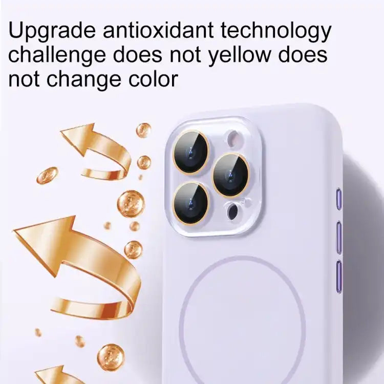 AG Fine Hole Liquid Silicone MagSafe Magnetic Phone Case