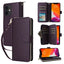 Nine-card Slots Zipper Wallet Bag Leather Phone Case