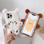 3D Smiling Little Bear Plush Phone Case