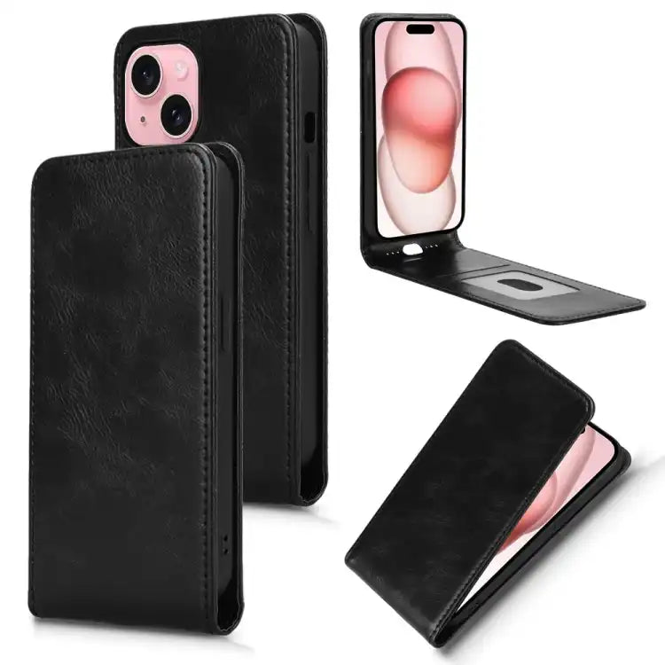 Magnetic Vertical Flip Leather Phone Case