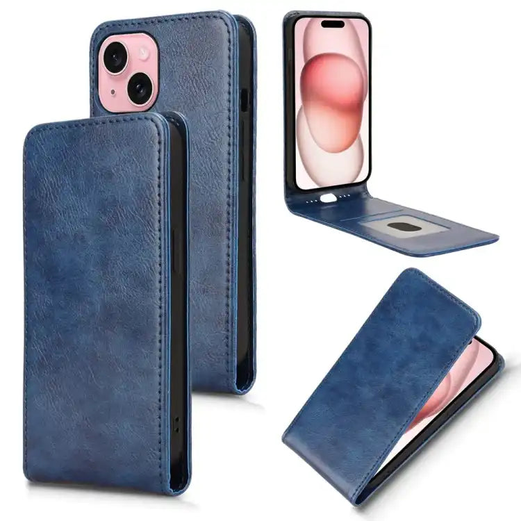 Magnetic Vertical Flip Leather Phone Case