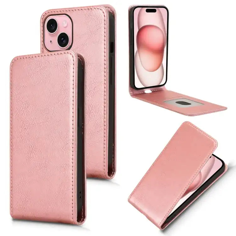 Magnetic Vertical Flip Leather Phone Case
