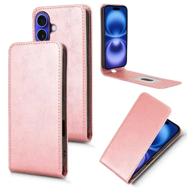 Magnetic Vertical Flip Leather Phone Case