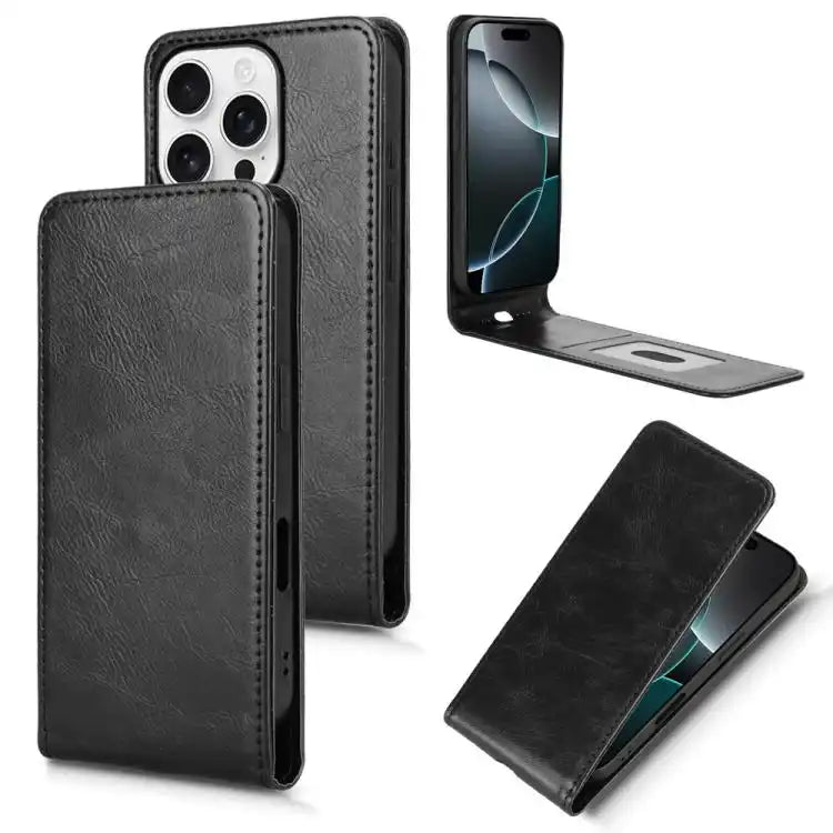 Magnetic Vertical Flip Leather Phone Case