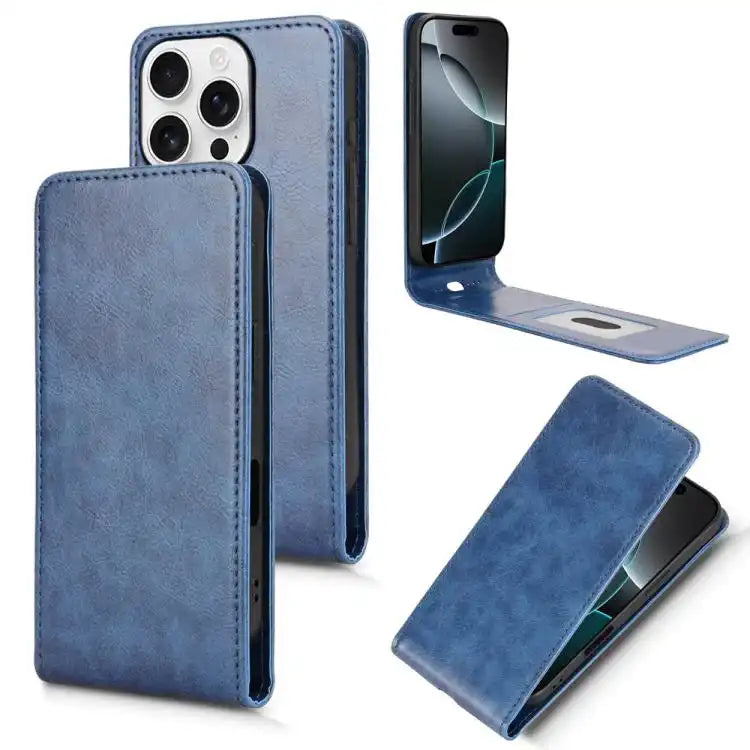Magnetic Vertical Flip Leather Phone Case