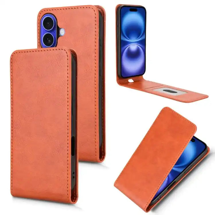 Magnetic Vertical Flip Leather Phone Case