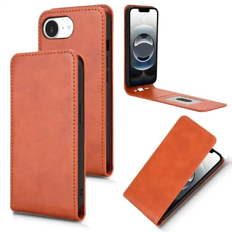 Magnetic Vertical Flip Leather Phone Case