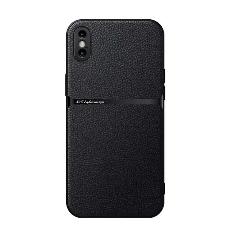 Litchi Leather Magnetic Full Coverage Shockproof Phone Case