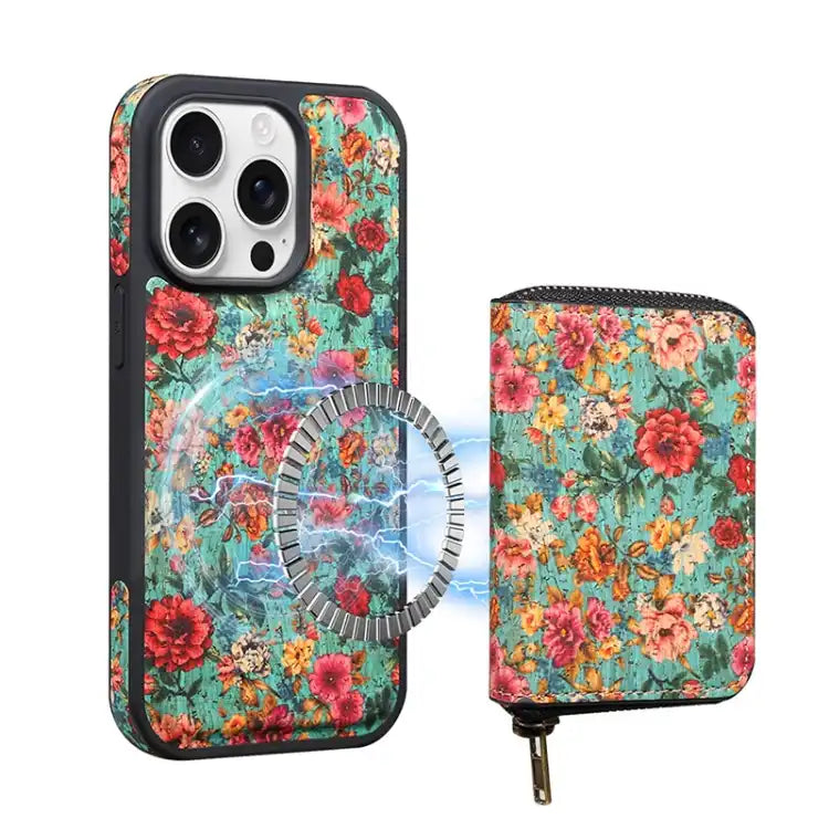 Denior D23 MagSafe Detachable Zipper Wallet Holder Phone Case