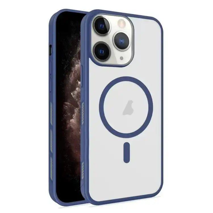 Frosted Translucent Side Ice Fog Cooling MagSafe Phone Case