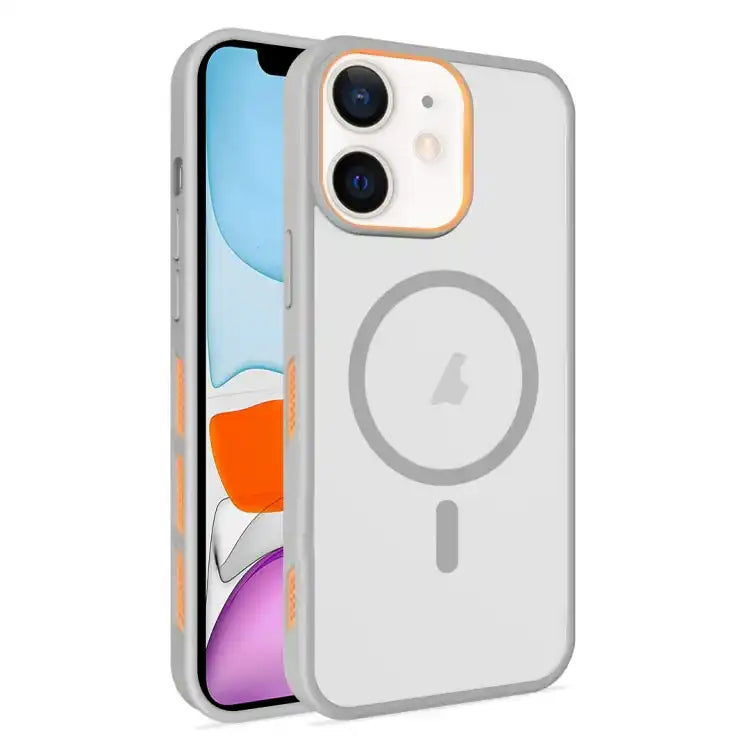 Frosted Translucent Side Ice Fog Cooling MagSafe Phone Case