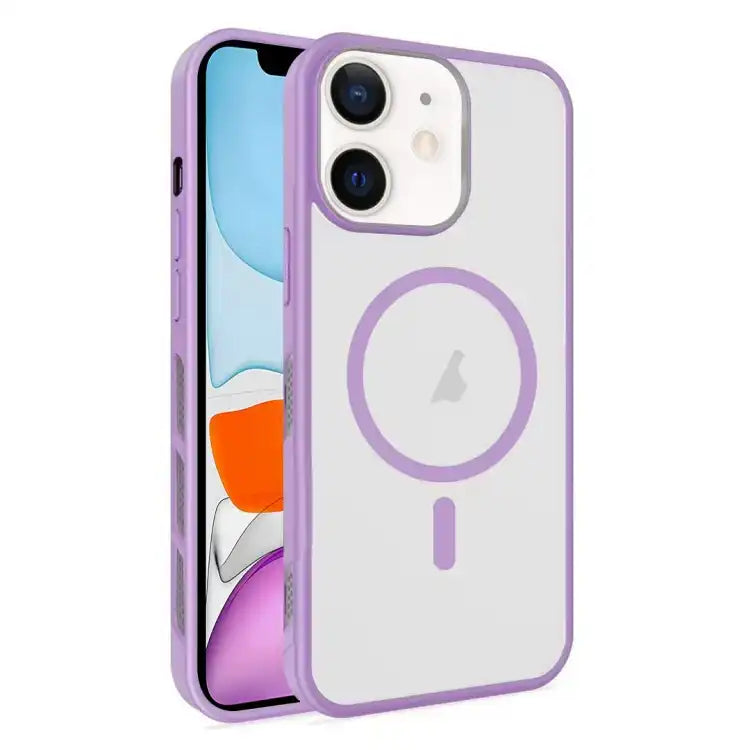 Frosted Translucent Side Ice Fog Cooling MagSafe Phone Case