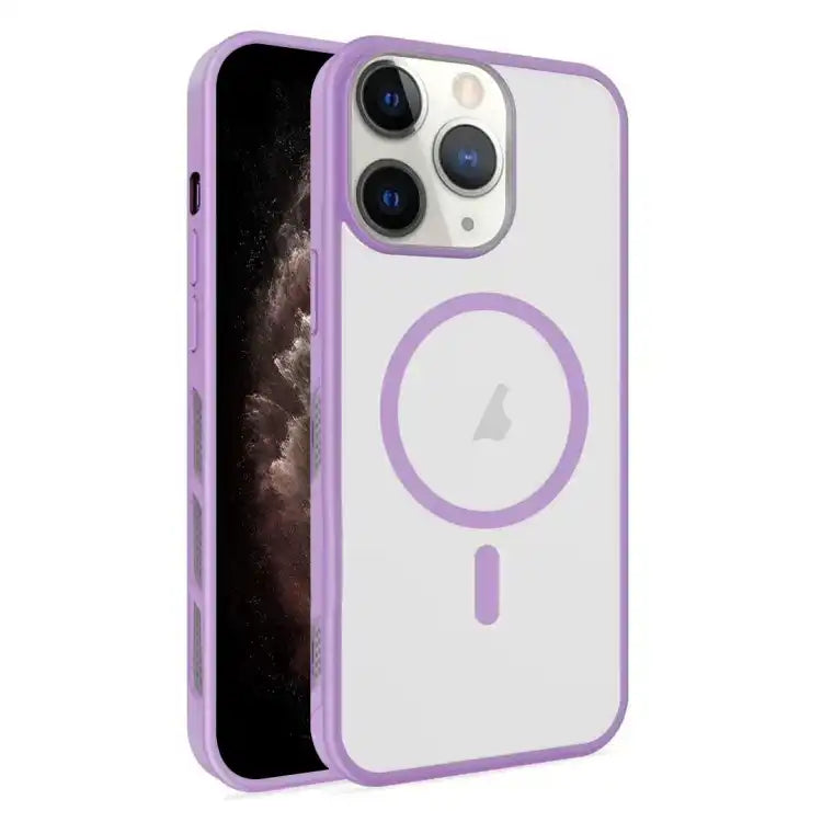 Frosted Translucent Side Ice Fog Cooling MagSafe Phone Case