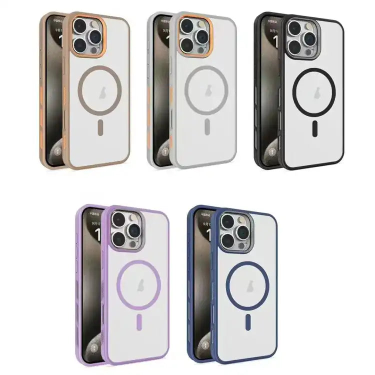 Frosted Translucent Side Ice Fog Cooling MagSafe Phone Case