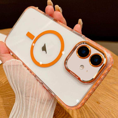 Transparent MagSafe Phone Case with Lens Film