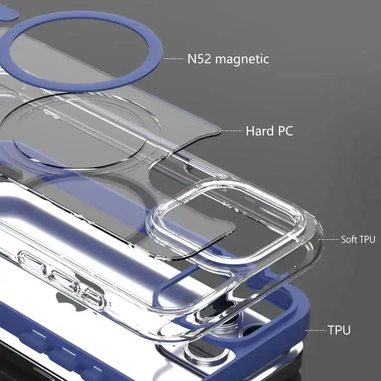 Acrylic Hybrid TPU Airbag Shockproof MagSafe Phone Case