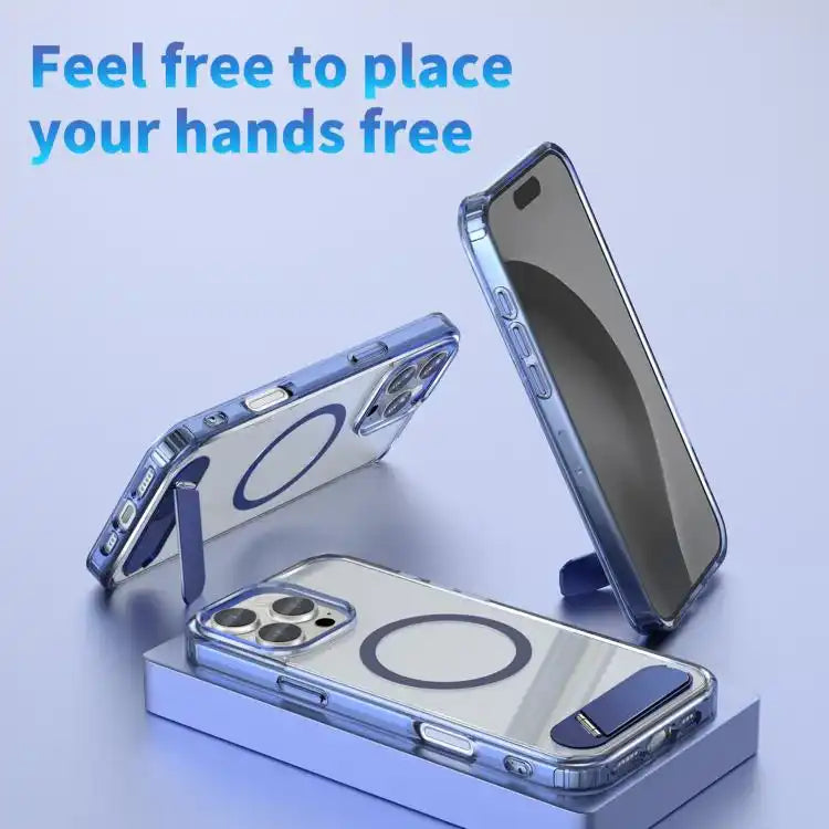 Clear PC Hybrid TPU MagSafe Phone Case with Holder