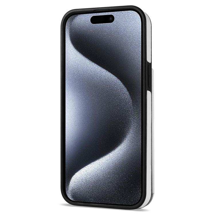 Rhombic Dual Buckle Card Slots Phone Case with Lanyard