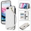 Rhombic Dual Buckle Card Slots Phone Case with Lanyard