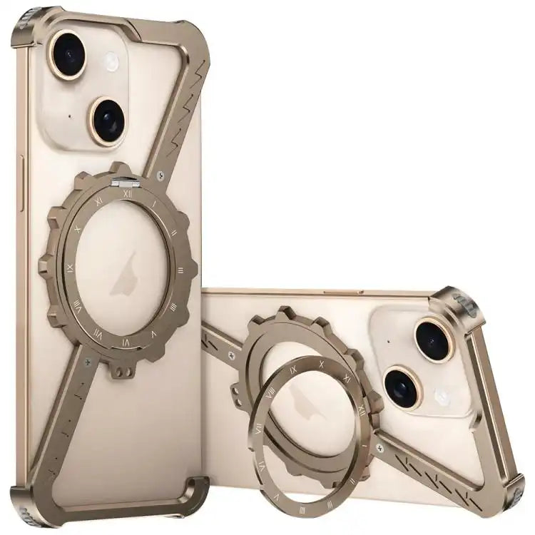 Z-shaped Frameless Metal 360 Holder MagSafe Phone Case