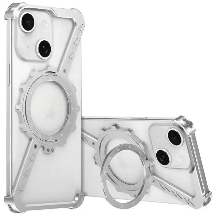 Z-shaped Frameless Metal 360 Holder MagSafe Phone Case