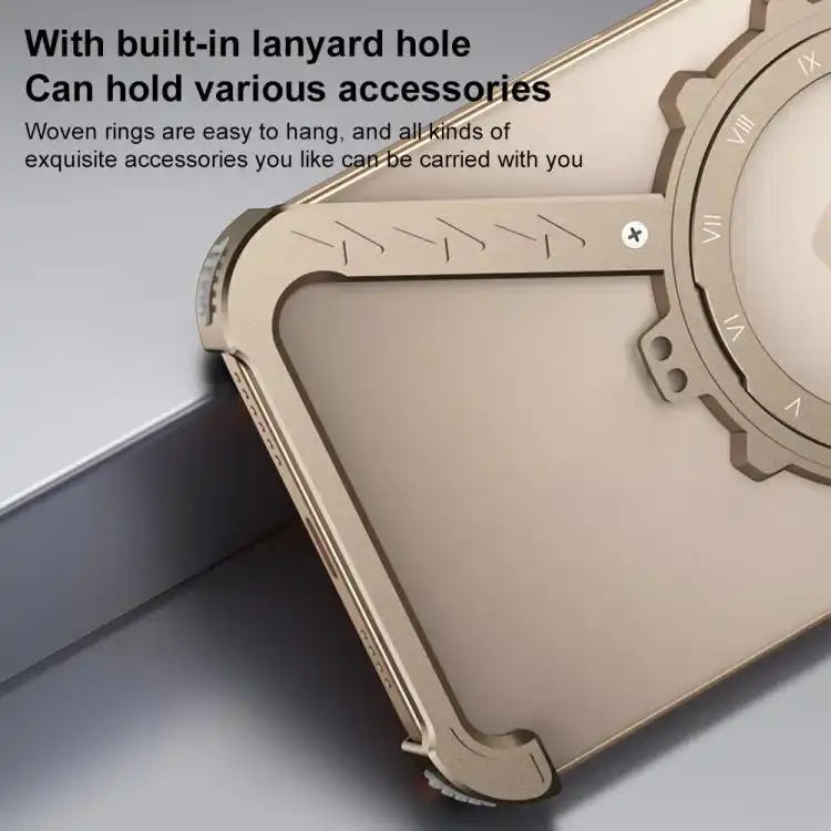 Z-shaped Frameless Metal 360 Holder MagSafe Phone Case