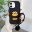 Cartoon Sausage Mouth TPU Phone Case with Bead Chain
