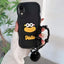Cartoon Sausage Mouth TPU Phone Case with Bead Chain