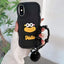 Cartoon Sausage Mouth TPU Phone Case with Bead Chain