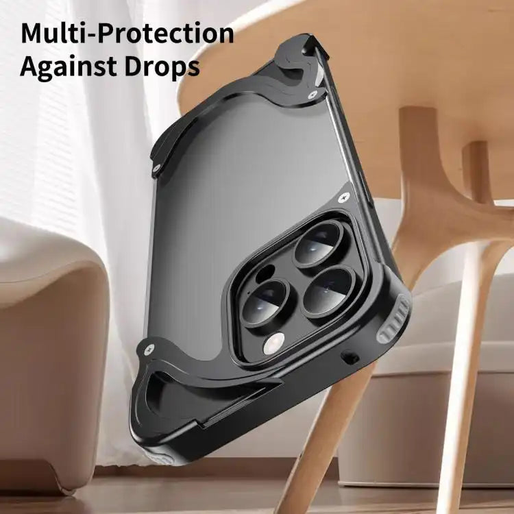 Dolphin Metal Hybrid PC Transparent Back Panel Phone Case