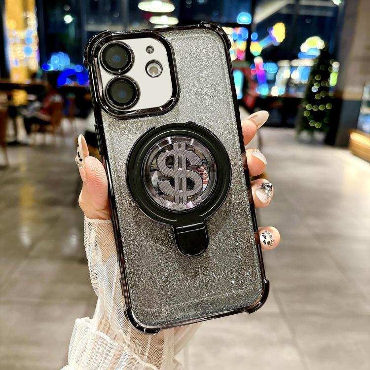 Space Gradient Glitter MagSafe Holder Phone Case with Lens Film