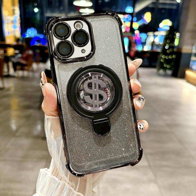 Space Gradient Glitter MagSafe Holder Phone Case with Lens Film