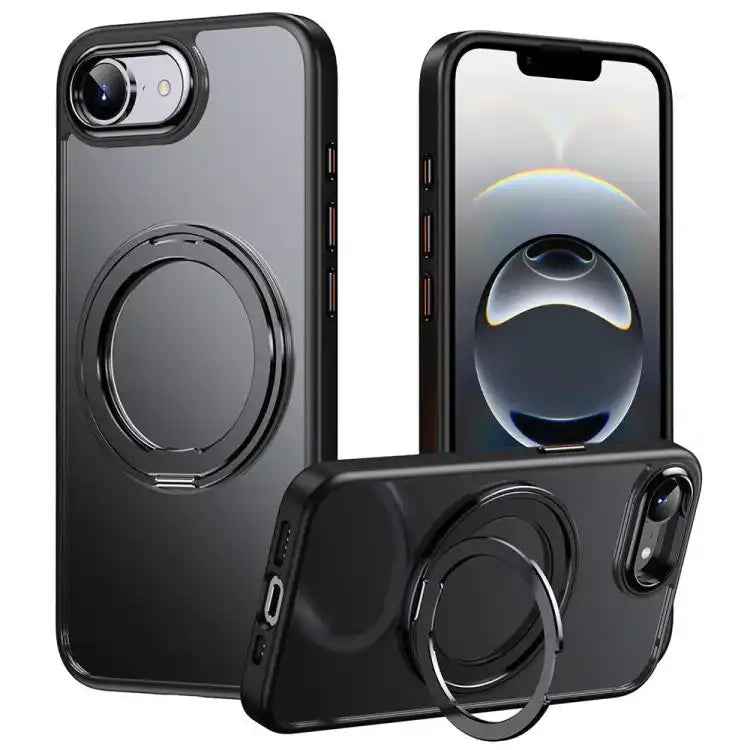 Frosted 360 Degree MagSafe Magnetic Holder Phone Case