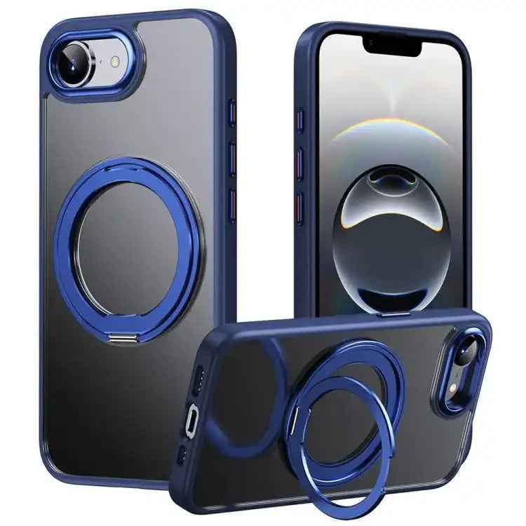 Frosted 360 Degree MagSafe Magnetic Holder Phone Case